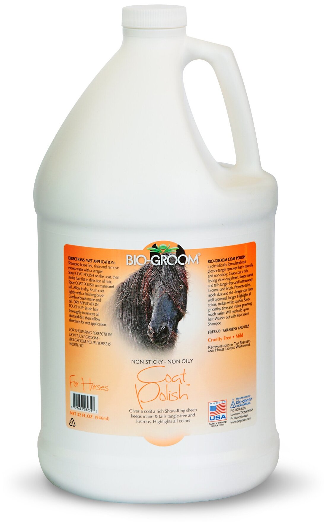 Coat Polish спрей от колтунов для лошадей 3,8 л (Gallon)