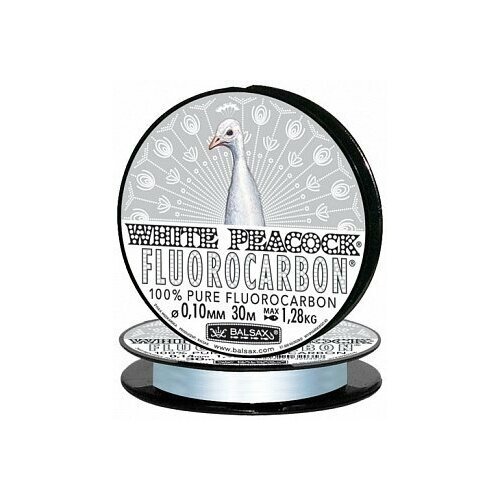 leska balsax white peacock fluorocarbon 30m 016mm Леска Balsax White Peacock Fluorocarbon 30м 0,18