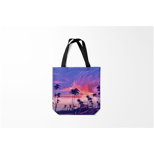 фото Сумка-шоппер / 40х40 см / популярные иллюстрации / природа пейзаж burnettie