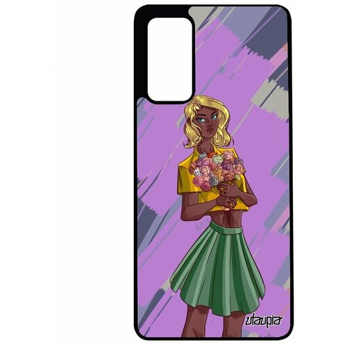 фото Чехол на телефон samsung galaxy s20fe, "девушка и цветы" портрет розы utaupia