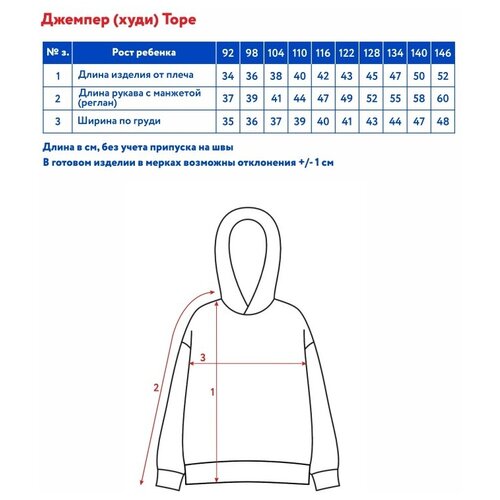 OCSS22JT3KC03 Джемпер (худи) с капюшоном детск. 