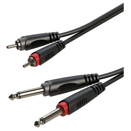 Кабель аудио 2xJack - 2xRCA Roxtone RACC150/1 1.0m кабель аудио 2xjack 2xrca sommer cable hba 62c2 0060 0 6m