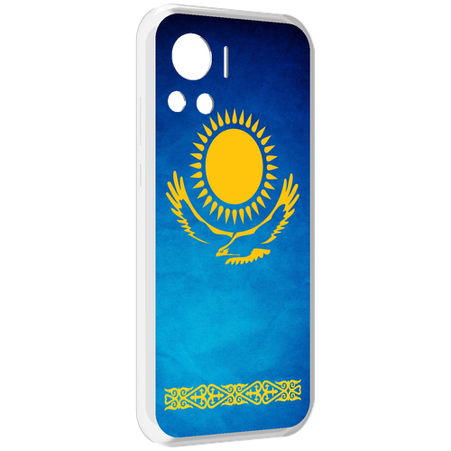 Чехол MyPads герб и флаг казахстана для Motorola Edge 30 Ultra задняя-панель-накладка-бампер