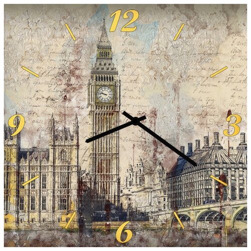 фото Svs настенные часы svs 3502265 лондон винтаж