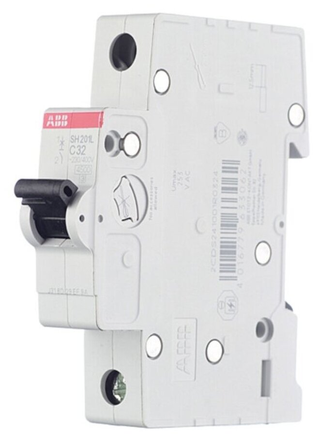Автоматический выключатель ABB SH201L 1P (C) 4,5kA 32 А