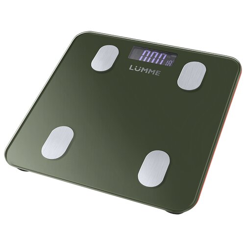 Весы напольные LUMME LU-1334 темный хризолит LCD диагностические, умные с Bluetooth