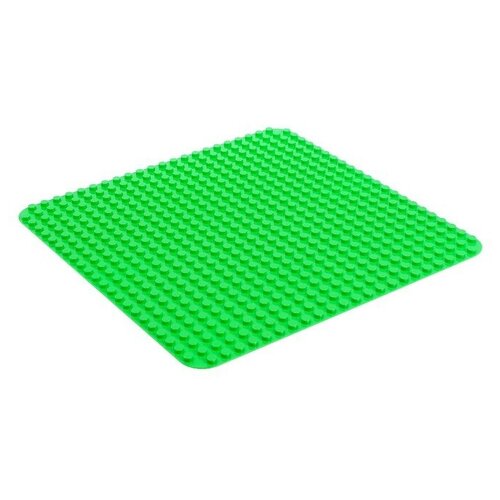 Купить Пластина-основание для конструктора, 38, 4*38, 4 см, цвет зелёный, нет бренда, зеленый, пластик, unisex
