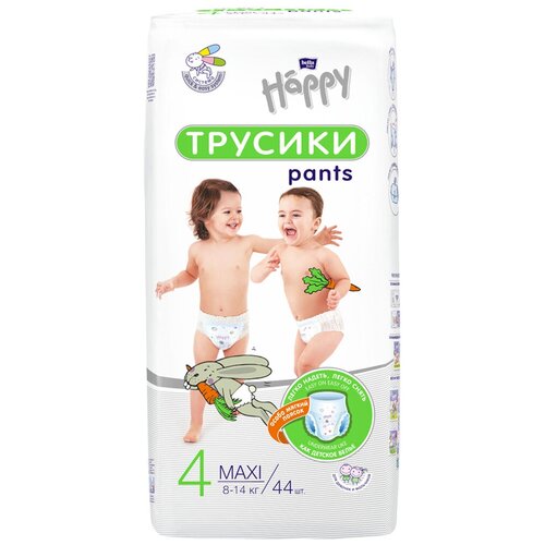 Трусики для детей bella baby Happy Maxi по 44шт.