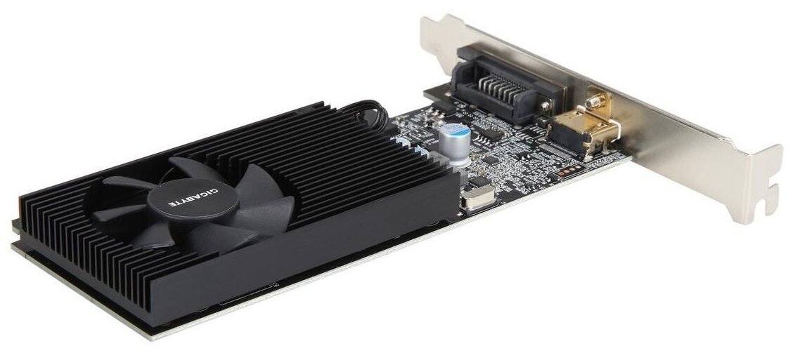 Видеокарта GIGABYTE nVidia GeForce GT 1030 , , 2Гб, DDR4, Low Profile, Ret - фото №2