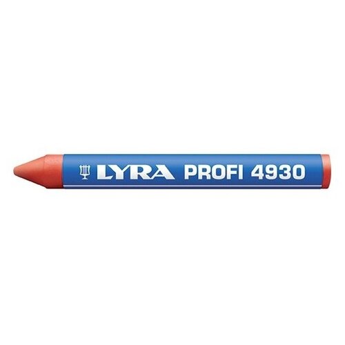 Lyra Мелок восковой, красный мелок графитовый шестигранный lyra graphite crayons водорастворимый 12 мм 6в