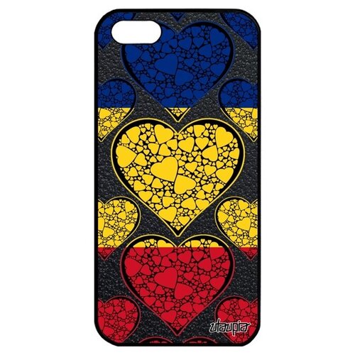 фото Защитный чехол для мобильного // iphone 5 5s se (2016) // "флаг румынии с сердцем" любовь государственный, utaupia, цветной