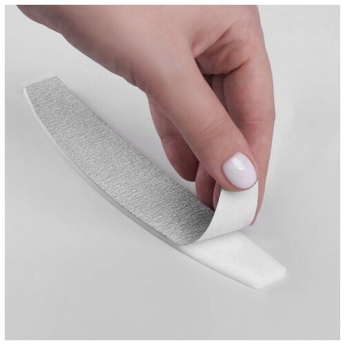 Сменный файл для пилки, на вспененной основе, 18 см, абразивность 180, фасовка 10 шт, цвет серый