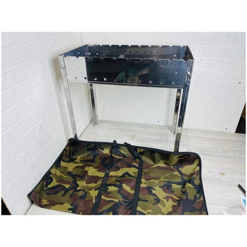 Мангал № 0211/2 из нержавейки разборный средний + чехол