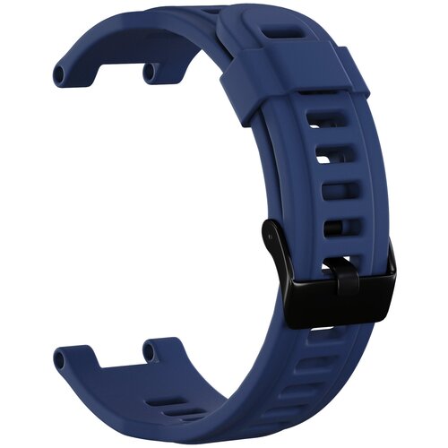 Ремешок силиконовый GSMIN Sport Credo для Amazfit T-Rex (Темно-синий) for huami amazfit t rex t rex pro strap silicone wrist band sport soft bracelet belt with metal special adapter protector film