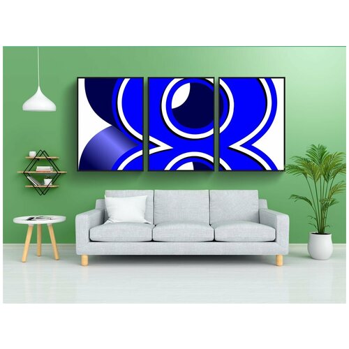 фото Набор модулных постеров для интерьера "числа, свечи, день рождения" 60x90 см. в тубусе, без рамки lotsprints