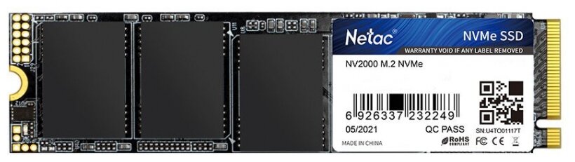 Твердотельный накопитель Netac NV2000 1 ТБ M.2 NT01NV2000-1T0-E4X