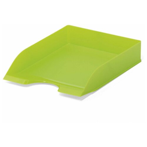 Лоток горизонтальный DURABLE BASIC, зеленый лоток горизонтальный durable 1701673992 tray basic a4 337x253x63мм прозрачный фиолетовый пластик