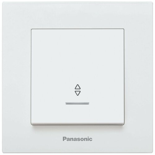 рамка panasonic karre plus wktf08062wh ru 6x гориз мон пластик белый упак 1шт Выключатель Panasonic Karre Plus скрыт. 1кл. IP20 белый (упак:1шт) (WKTC00042WH-RU)