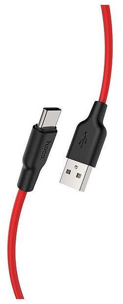 Кабель Hoco X21 Plus USB - Type-C, 1 м, 1 шт., красный