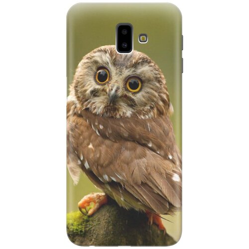 фото Gosso ультратонкий силиконовый чехол-накладка для samsung galaxy j6+ (2018) с принтом "сова на дереве"