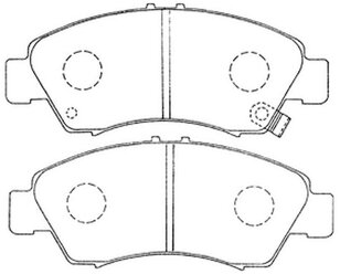 Дисковые тормозные колодки передние FiT FP0621 для Honda, Isuzu (4 шт.)