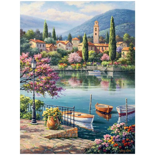 Купить Алмазная мозаика Italiano 40х50 см Набережная Италии (36 цветов), Molly