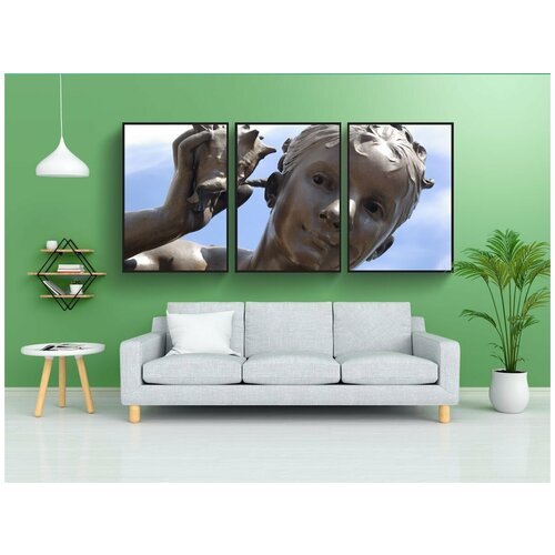 фото Набор модулных постеров для интерьера "скульптура, статуя, ориентир" 60x90 см. в тубусе, без рамки lotsprints