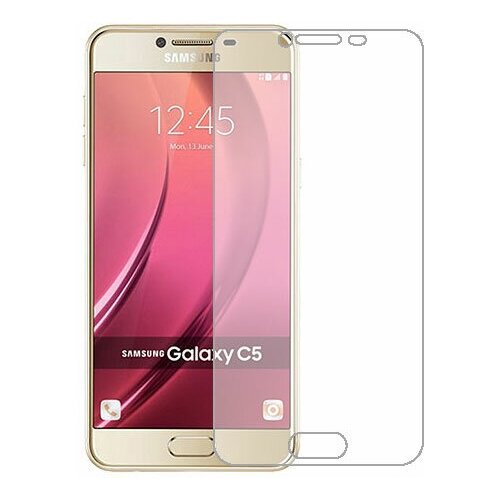 Samsung Galaxy C5 защитный экран Гидрогель Прозрачный (Силикон) 1 штука samsung galaxy j3 2017 защитный экран гидрогель прозрачный силикон 1 штука