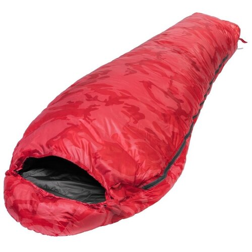 Спальный мешок пуховый 210х80см (t-20C) красный Premier Fishing / спальник туристический / кокон / в палатку / туризм / поход /охота / рыбалка