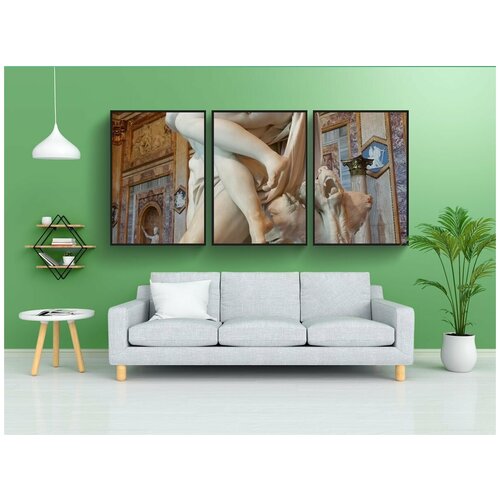 фото Набор модулных постеров для интерьера "бернини, галерея, рим" 60x90 см. в тубусе, без рамки lotsprints