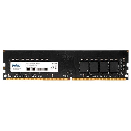 Оперативная память 8Gb DDR4 2666MHz Netac (NTBSD4P26SP-08) оперативная память netac ddr4 2666 мгц cl19 8gb ntbsd4n26sp 08