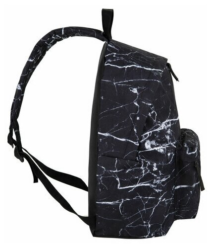 Рюкзак BRAUBERG универсальный, сити-формат, "Black marble" 20 литров, 41х32х14 см