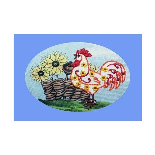Набор для вышивания вышивальная мозаика арт. 3007ОТ Петушок 7,5х11 см