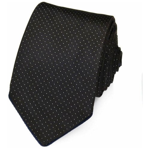 Черный галстук в белую точку Azzaro 839743