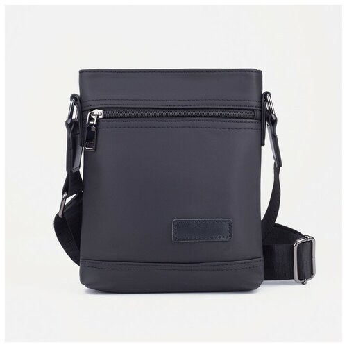 фото Сумка, отдел на молнии, 2 наружных кармана, водонепроницаемая, цвет чёрный без бренда