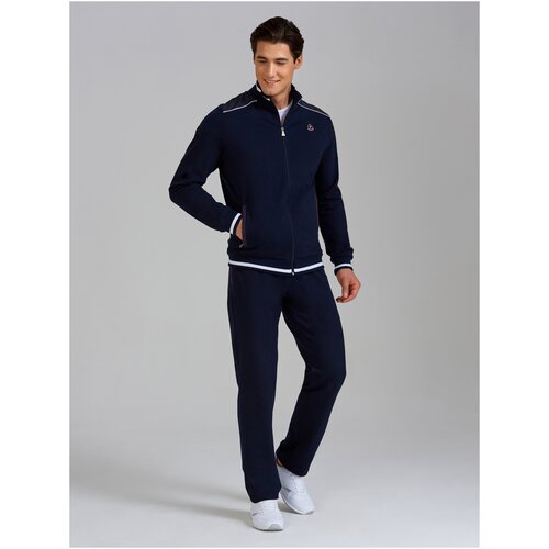 фото Костюм red-n-rock's, олимпийка и брюки, силуэт прямой, карманы, размер 46, синий