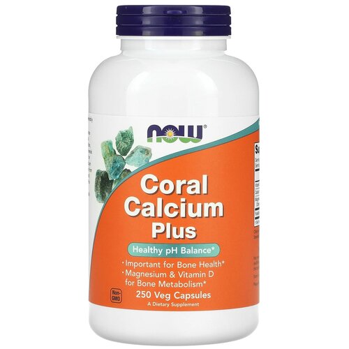 Капсулы NOW Coral Calcium Plus, 460 г, 250 шт.