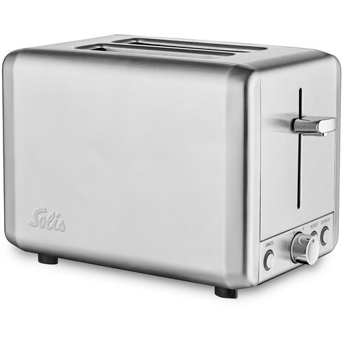 Тостер SOLIS Toaster Steel (Typ 8002) donglim stainless steel toaster hollow toaster self operated toaster toaster wide slot breakfast machine toaster dl 8117