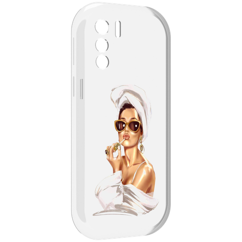 Чехол MyPads Девушка-утром женский для UleFone Note 13P задняя-панель-накладка-бампер