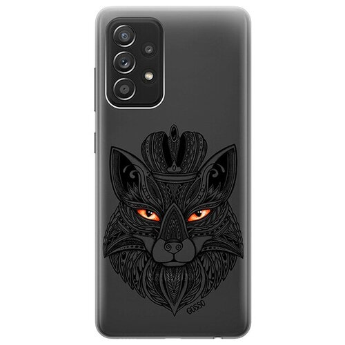 фото Ультратонкий силиконовый чехол-накладка clearview 3d для samsung galaxy a52 с принтом "fox queen" gosso
