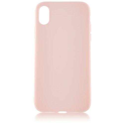 Чехол ROSCO Чехол -накладка ROSCO для Apple IPhone XR (Эпл Айфон ХР, икс эр) тонкий с матовым покрытием и бортиком (защитой) модуля камер, красный для Apple iPhone Xr, светло-розовый