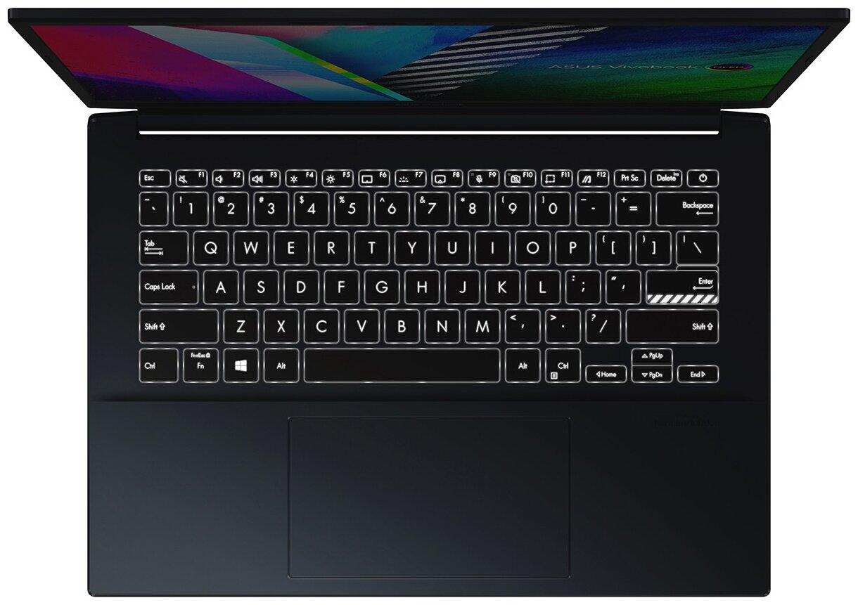 Ноутбук Asus VivoBook Pro 14 K3400PH-KM108W Quiet Blue Core i5-11300H16G512G SSD14 OLED WQXGANV GTX1650 4GWiFiBTWin11 90NB0UX2-M02430