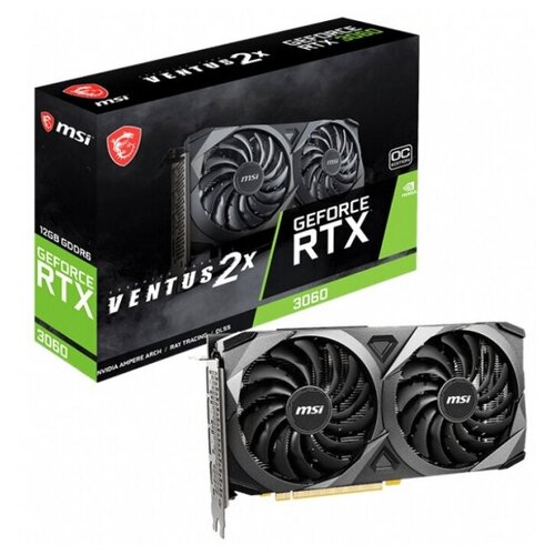 Видеокарта MSI Видеокарта MSI GeForce RTX 3060 Ventus 2X 12G OC RU