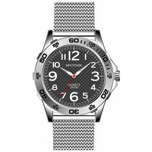 фото Мужские наручные часы спутник м-858430 н-1 (серый) браслет