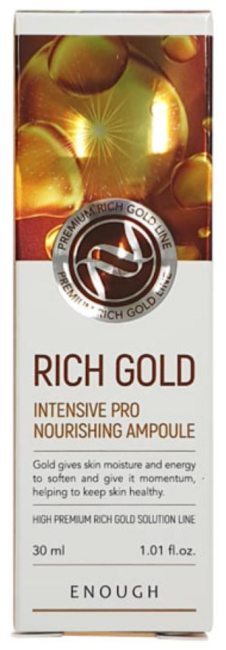 Сыворотка Rich Gold Intensive Pro Nourishing Ampoule 30мл ENOUGH - фото №2