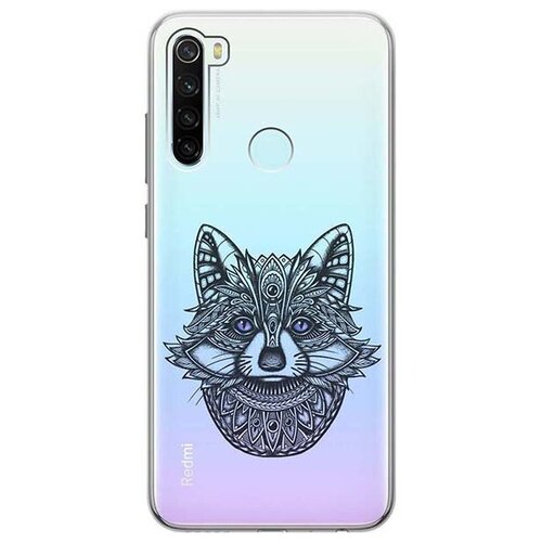 фото Ультратонкий силиконовый чехол-накладка для xiaomi redmi note 8t с 3d принтом "grand raccoon" gosso