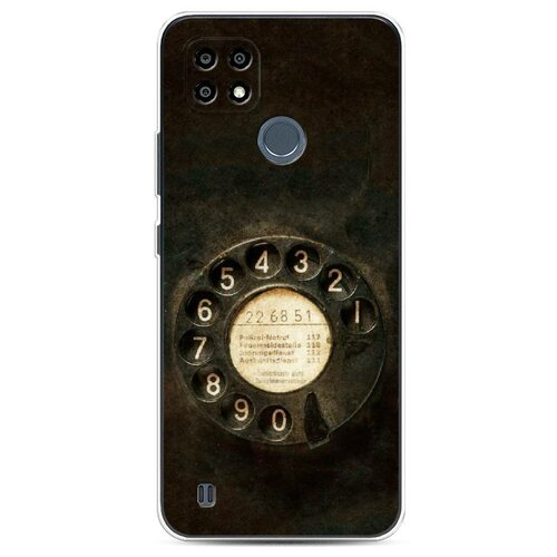 фото Силиконовый чехол "старинный телефон" на realme и oppo realme c21y / реалми c21y case place
