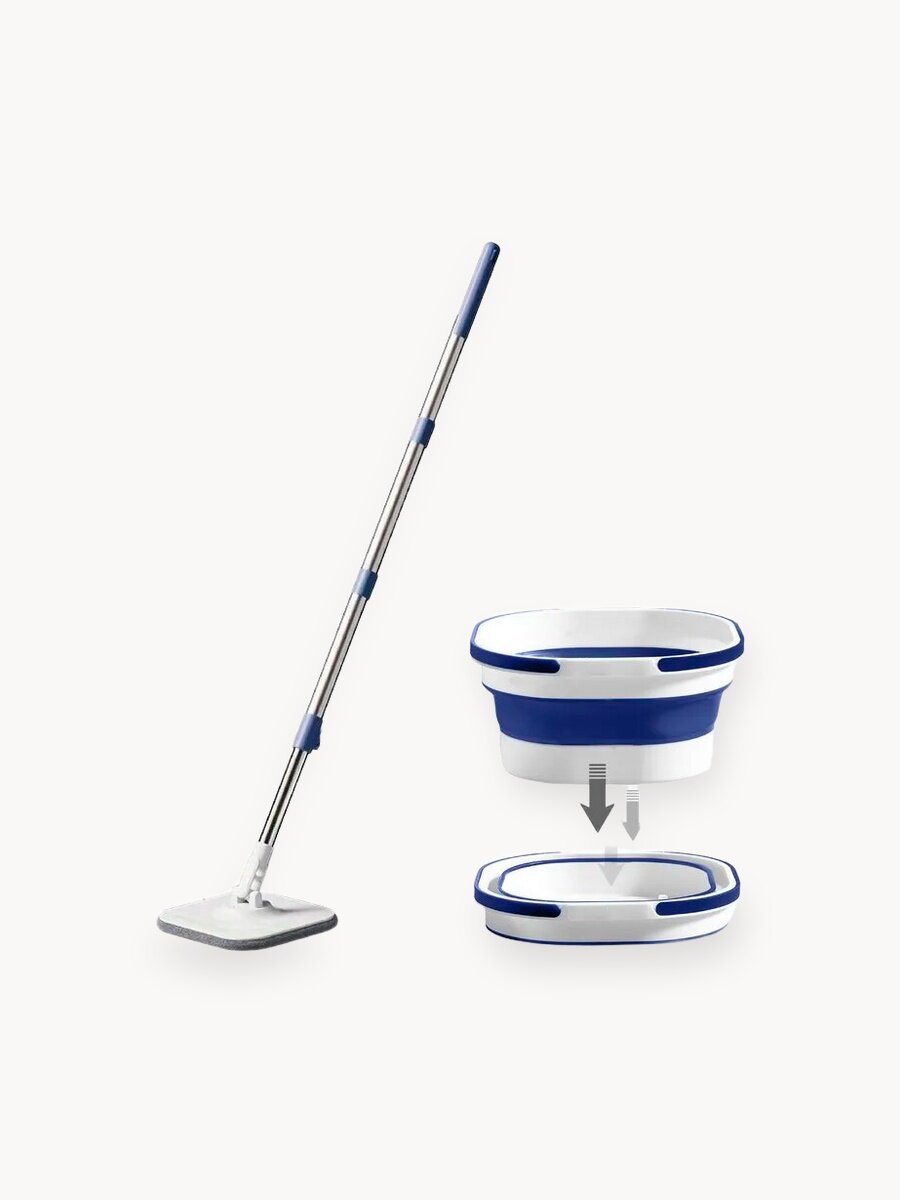 Швабра со складным ведром / швабра для дома