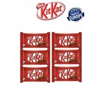 Шоколадный батончик KitKat с хрустящей вафлей, 6 шт по 41,5 г