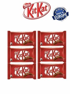 Шоколадный батончик KitKat с хрустящей вафлей, 6 шт по 41,5 г